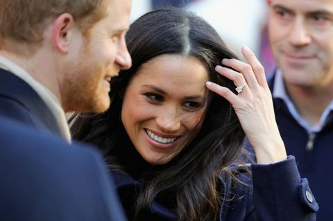 Meghan Markle con el príncipe Harry