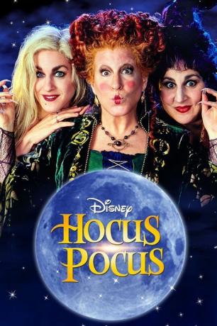 Tres brujas locas en un póster de la película de Disney Hocus Pocus