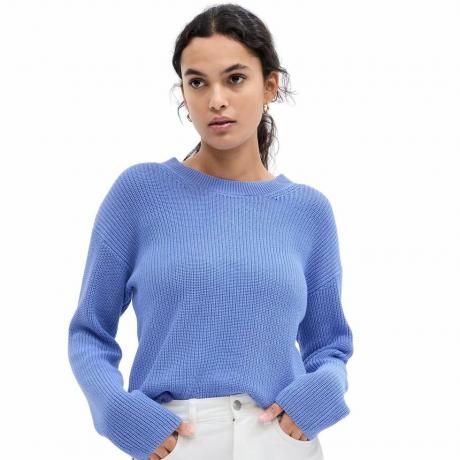 Suéter tipo jersey con textura para mujer