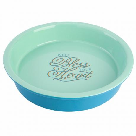 Wanda June Home Bless Your Heart Molde para pastel de gres de 9 pulgadas 