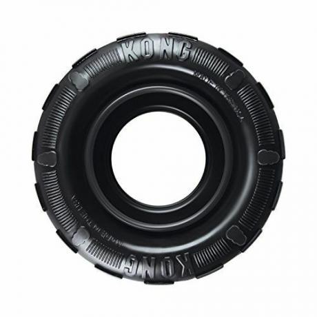 KONG - Neumáticos - Juguete masticable de goma duradero y dispensador de golosinas para masticadores eléctricos - Para perros medianos y grandes