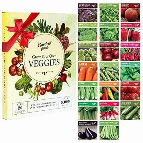 Semillas de vegetales, paquete de 20