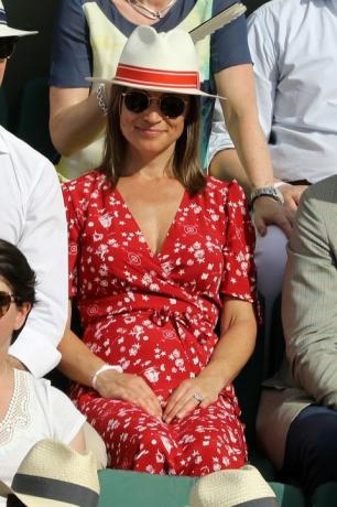 vestido rojo abierto francés pippa middleton