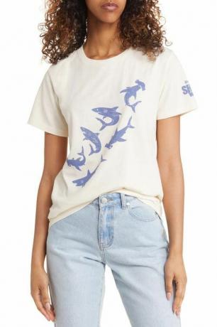 Camiseta gráfica de algodón de la HORA DORADA x Shark Week 