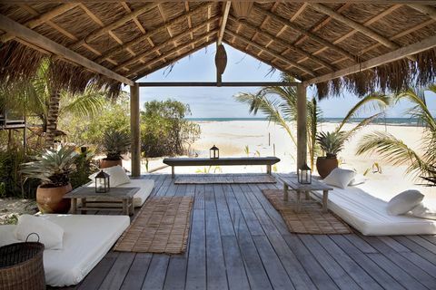 Beach Lounge en el UXUA Hotel & Spa en Trancoso, Brasil 