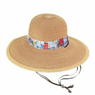 El sombrero de paja de jardinería de la mujer pionera