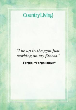 fitness cita fergie