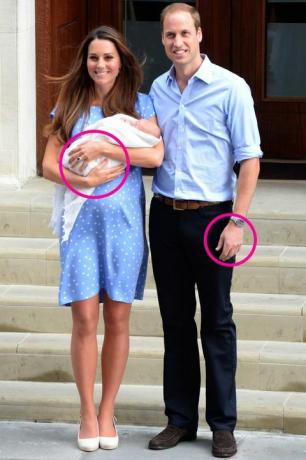 el príncipe william y kate middleton con baby george