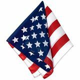 Pañuelo estampado de bandera americana