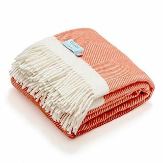 Manta de espiga de lana coralina Atlantic Blankets