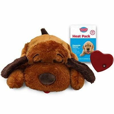 SmartPetLove Snuggle Puppy Behavioral Aid Toy, Brown Mutt