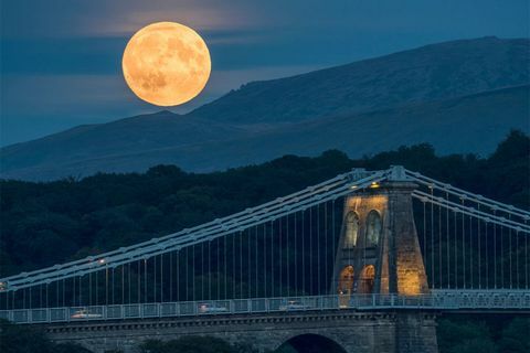 Superluna en Anglesey, Gales