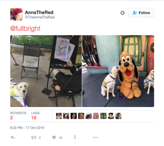 Service Dogs obtiene caricatura en Disneyland
