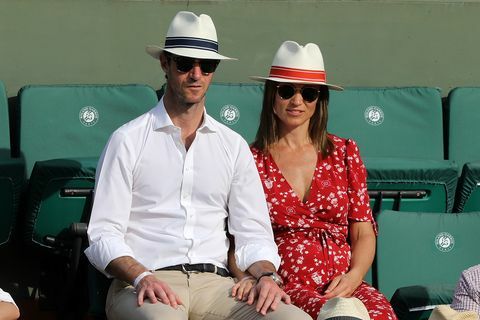 vestido rojo abierto francés pippa middleton