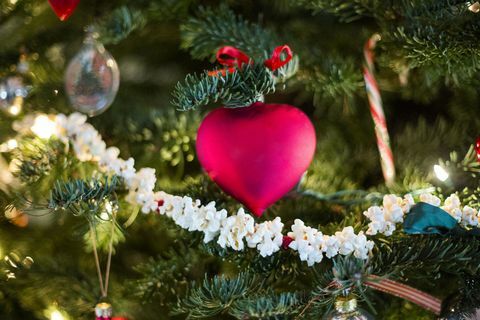 navidad decoracion corazon arbol