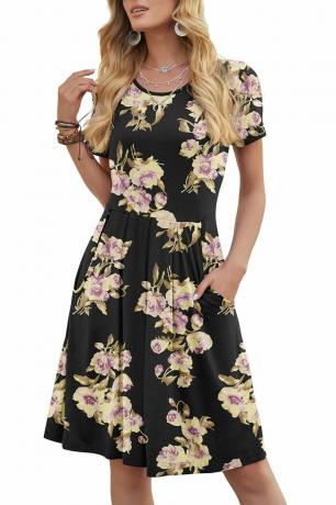 Vestido floral audaz