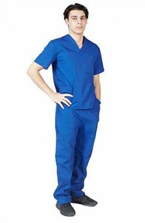 Uniformes médicos azules