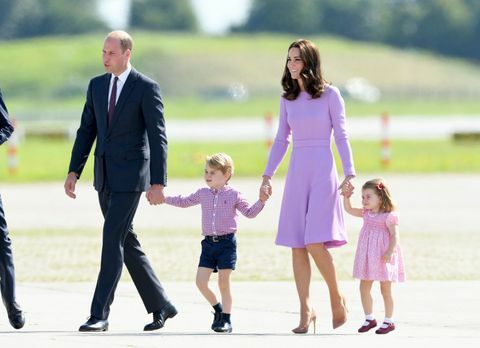 Príncipe William, Príncipe George, Duquesa de Cambridge y Princesa Charlotte en Alemania