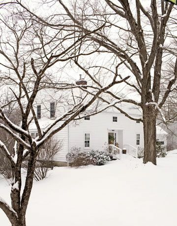 casa en nieve