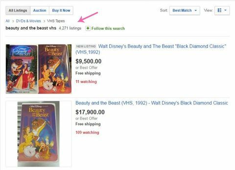 Esto es lo que realmente valen tus cintas VHS de Disney