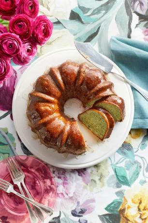 receta de bundt cake de limón y pistacho