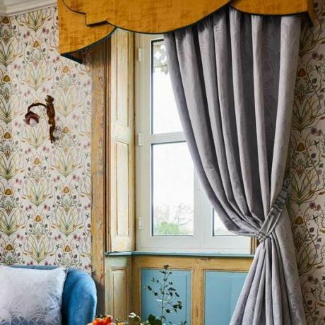 Cortinas para oscurecer la habitación con pliegues tipo lápiz y cinta Deco Heron