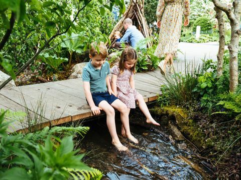 Príncipe George Princess Charlotte Garden Chelsea Flower Show Kate Middleton diseño