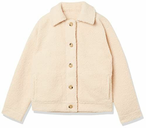 Chaqueta sherpa de poliéster reciclado, rosa palo