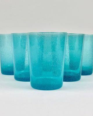 Set de 6 Vasos de Vidrio Reciclado