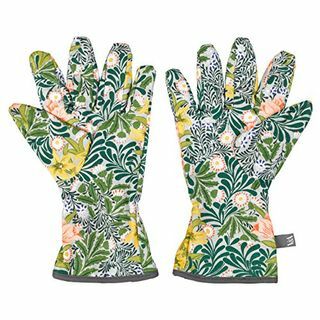 Guantes impermeables con estampado floral 