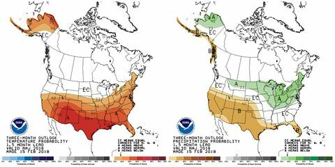 pronóstico de lluvia de primavera