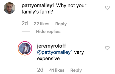 El comentario de Jeremy Roloff en un Instagram de sí mismo y Audrey en una granja está haciendo que los fanáticos de 'LPBW' estén "tristes"
