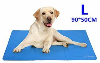 Pecute - Alfombrilla de enfriamiento para perros, grande, 90x50 cm, almohadilla duradera para mascotas, gel no tóxico, resistente al frío, ideal para perros y gatos en verano