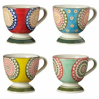 Tazas Florya, juego de 4 - Multicolor