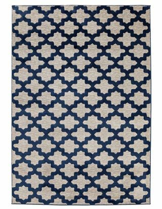 Alfombra Argos Home Trellis - 120x170cm - Azul marino