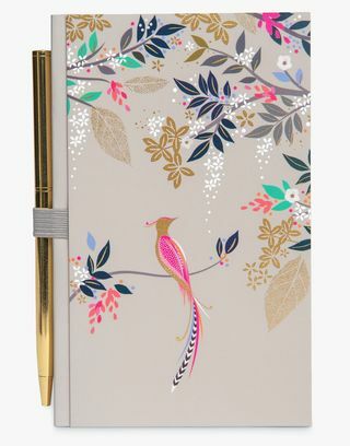 Cuaderno y bolígrafo decorativos de pájaros de Sara Miller