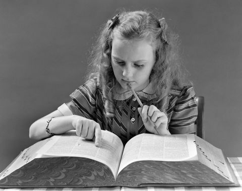 Diccionario de lectura de la niña de 1930